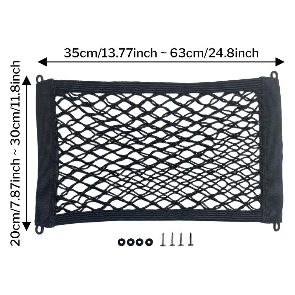 Motorcycle Helmet Holder Net Heavy-Duty High Elastic Cargo Net Mesh Storage Trunk Bag For Scooter Bike Storage Basket