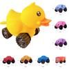 Decompression Little Yellow Duck Squeeze Toy High Elasticity Stretching Car Toys  Practical Jokes