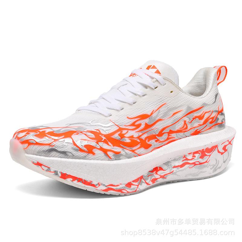 Real explosive carbon plate low-top lightweight shock absorption rebound mesh running shoes men and women the same high school entrance examin