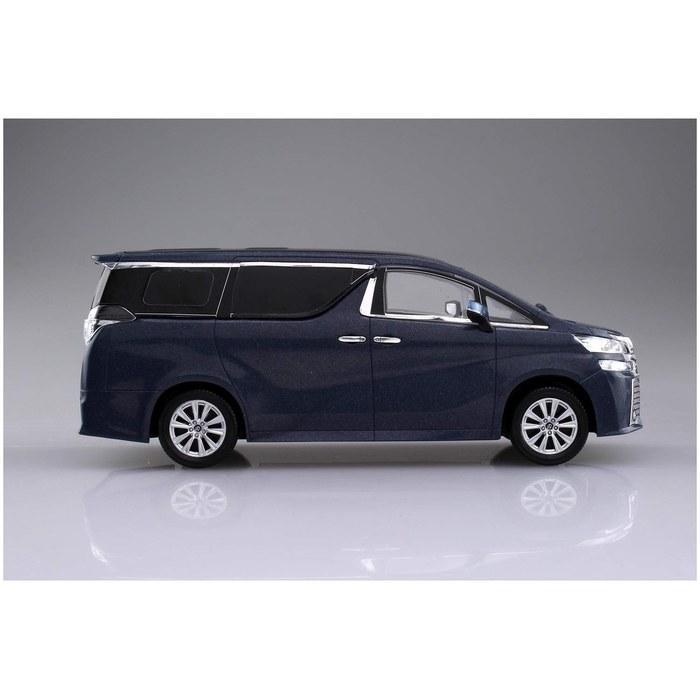 AOSHIMA 1/32 The Snap Kit Series Toyota Vellfire Grayish Blue Mica Metallic Pre-Painted Plastic Model 04-D