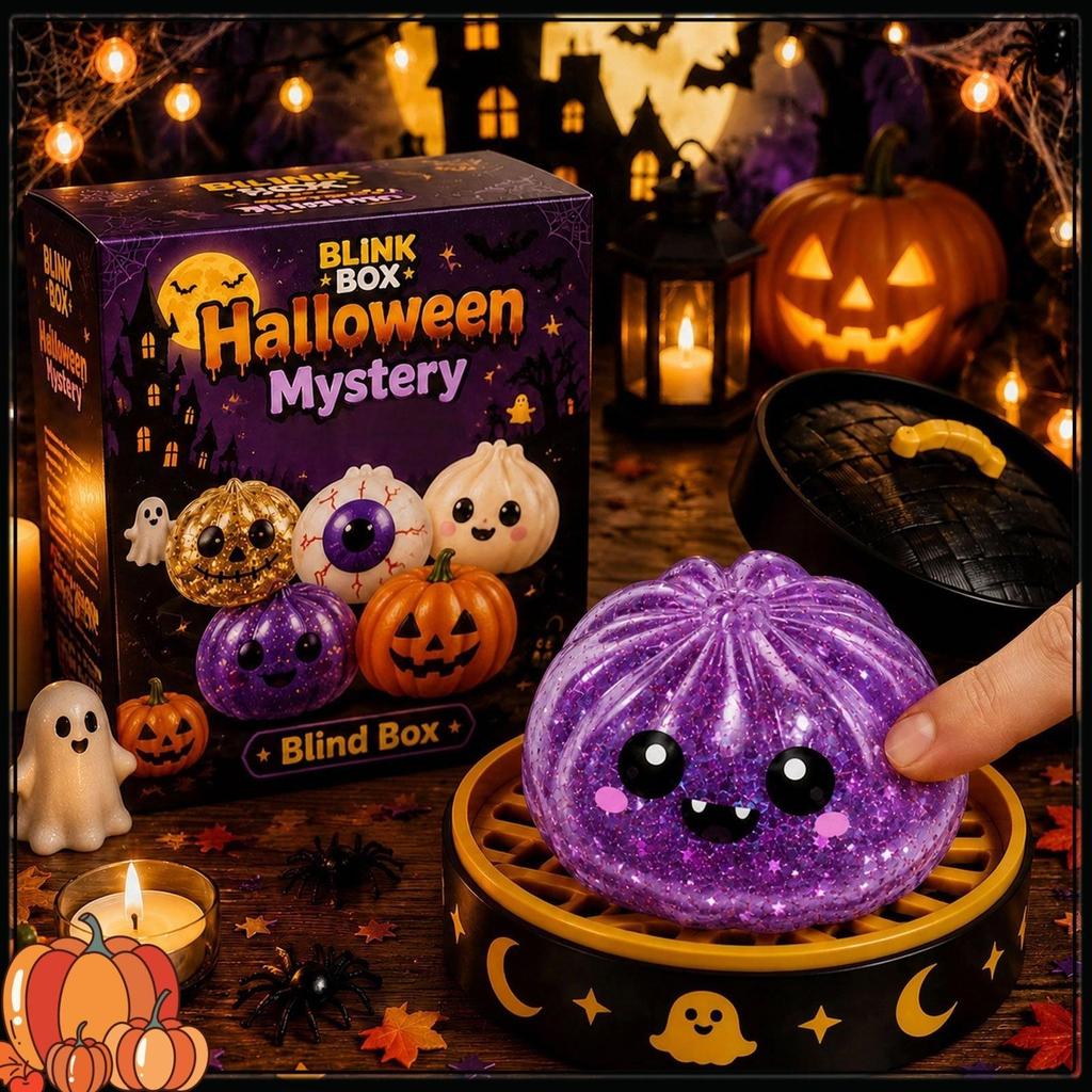 Squeezing Happy Ghost Dumplings Halloween Dumplings - Elasticity and Rebound to Relieve Stress - Terrifying Toy