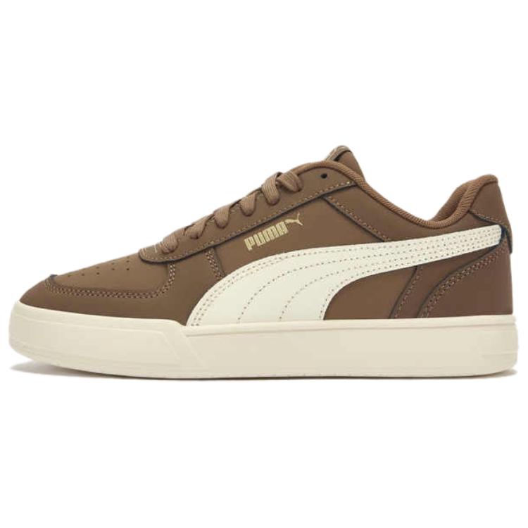 Puma Caven Synthetic Leather Comfortable Fashion Durable Breathable Low-Top Sneakers Unisex Sneakers Brown 406753-03