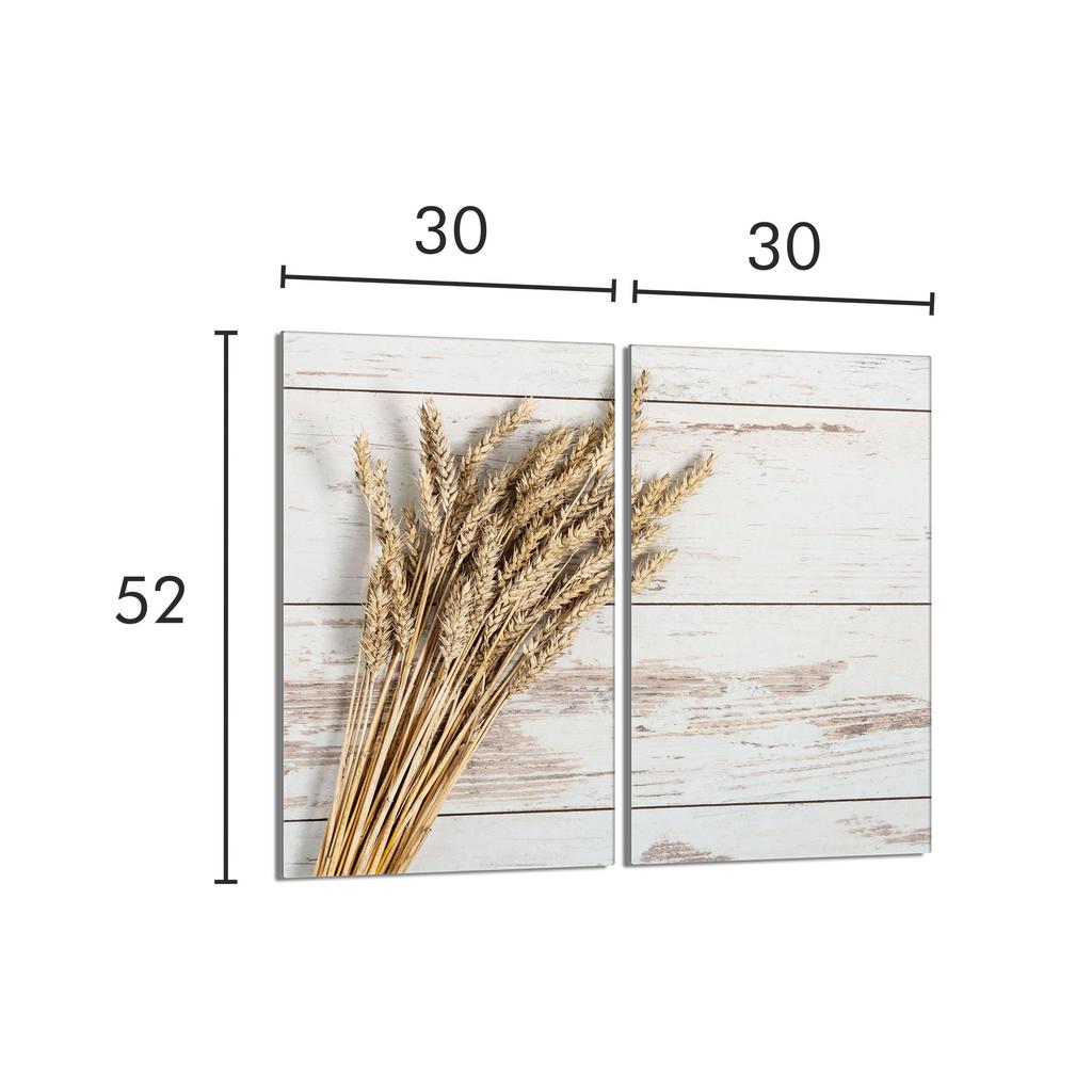Szklana Płyta Ochronna Na Kuchenkę 2x30x52 Drewno
