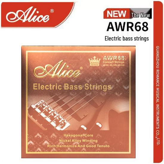 Alice AWR68 Elektrische Bassgitarre Saitensatz, Vier/Fünf-Saitig