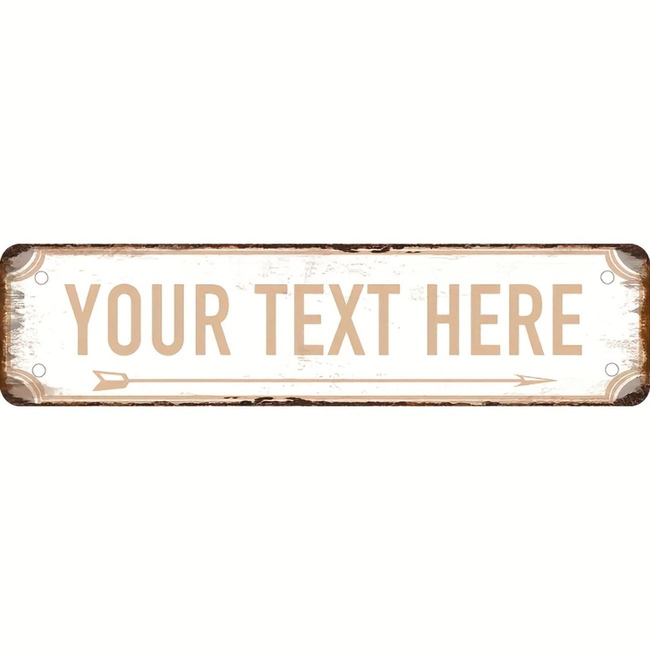 Personalized Custom Aluminum Street Sign Home Office Decor