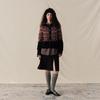GREEN BELT Women's Retro Fair Isle Knit Cardigan