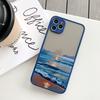 Watercolor Painting Phone Case for IPhone 17 16 15 13 12 11 14 Pro Max X XS XR Max Aquarelle Ocean Waves Shockproof Covers