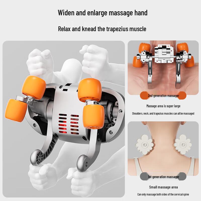 AUX 2024 Upgraded Dragon Claw Hand Shiatsu Massage Cushion