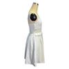 Sommerliches Elegantes und Schlankmachendes Damenkleid mit Raffinierter Taille Neckholder-Trägern und V-Ausschnitt für den Urlaub