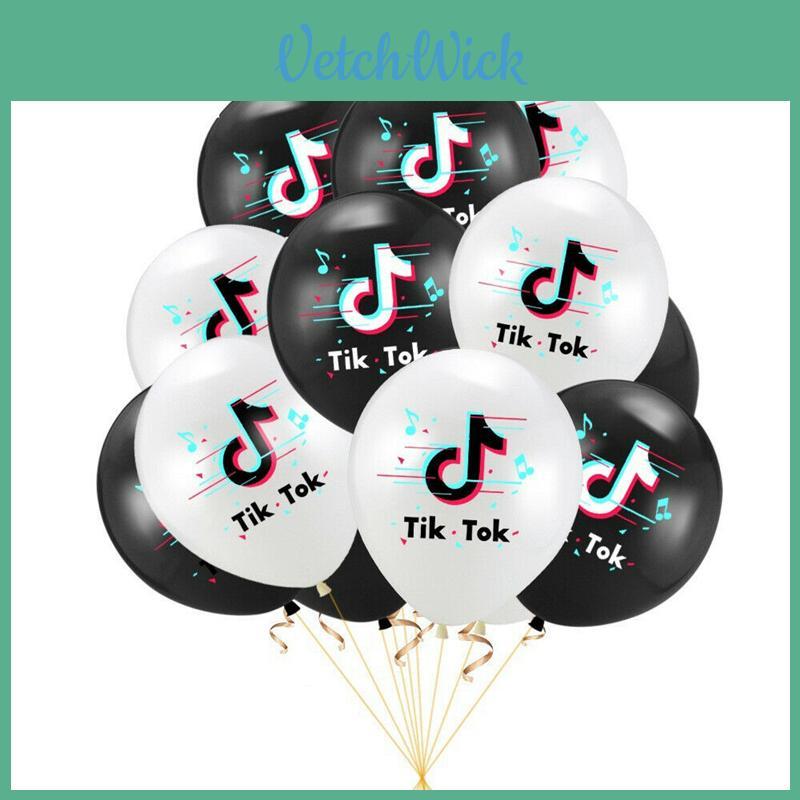 Eye-catching Tiktok Theme Latex Balloon For Vibrant Birthday Party Decor Supplies