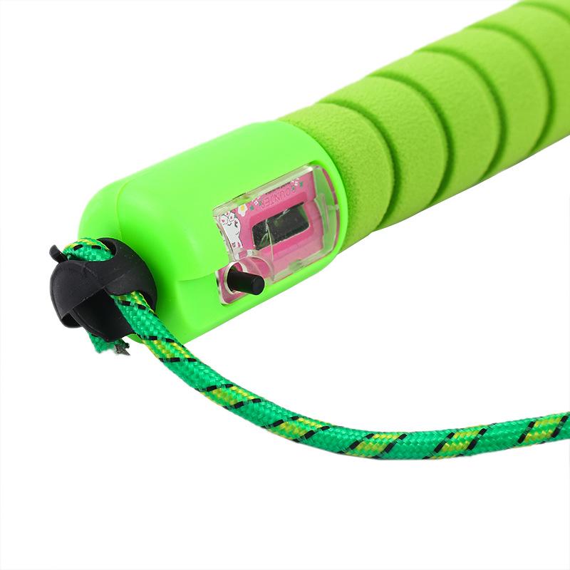 Adjustable Counting Jump Rope with Sponge Handle for Fitness and Outdoor Sports