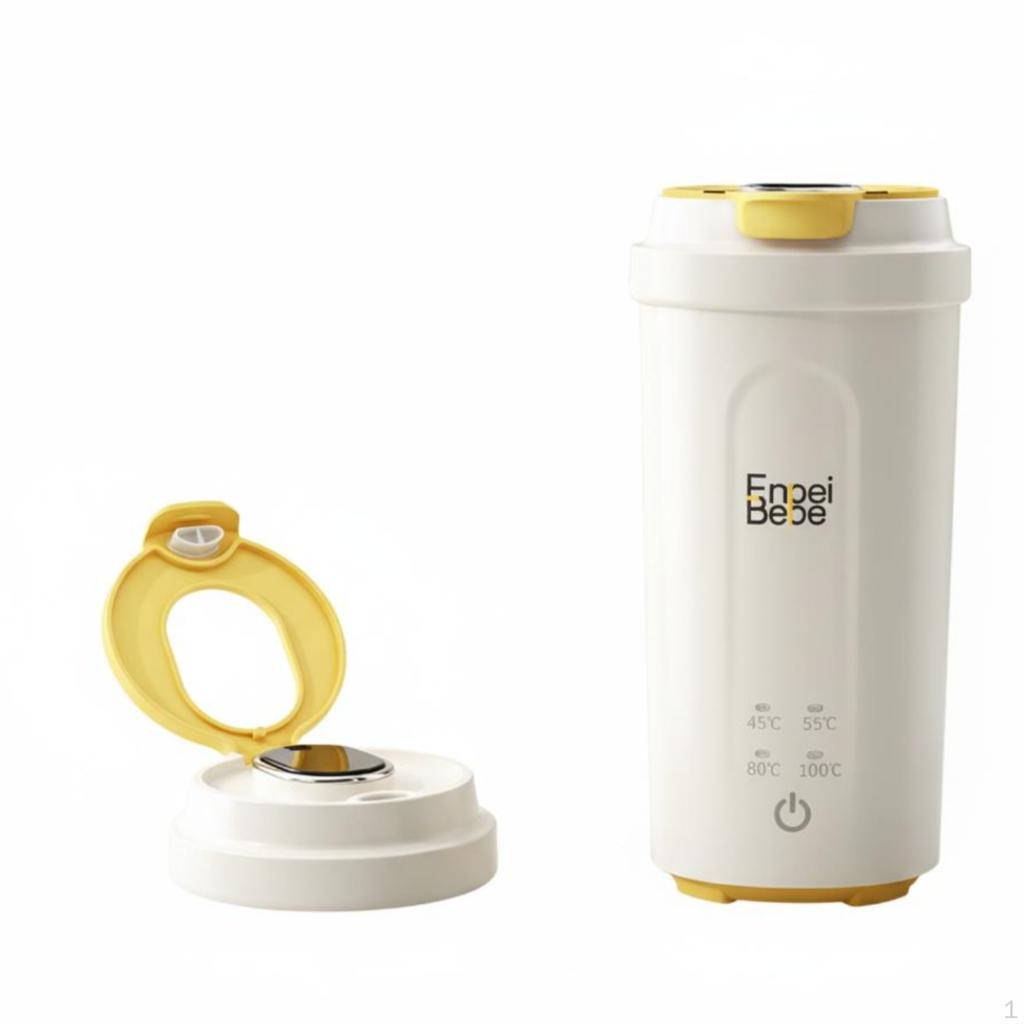 Travel Kettle Electric, Portable, Small, shut downice, Fast Boiling 500ML Plugin Yellow