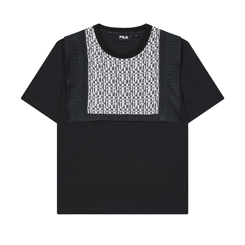 

New FILA T Shirt Women s Carbon Gray F11W424118FCC 165/84A/M