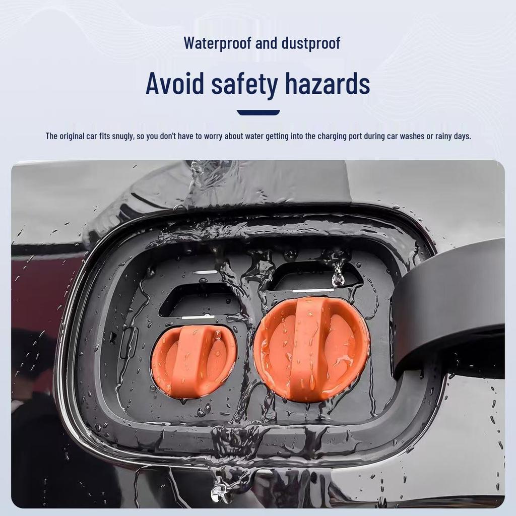 Waterproof Dustproof Charging Port Cover for Nio, Zeekr, ZEEKR, and MG New Energy Vehicles