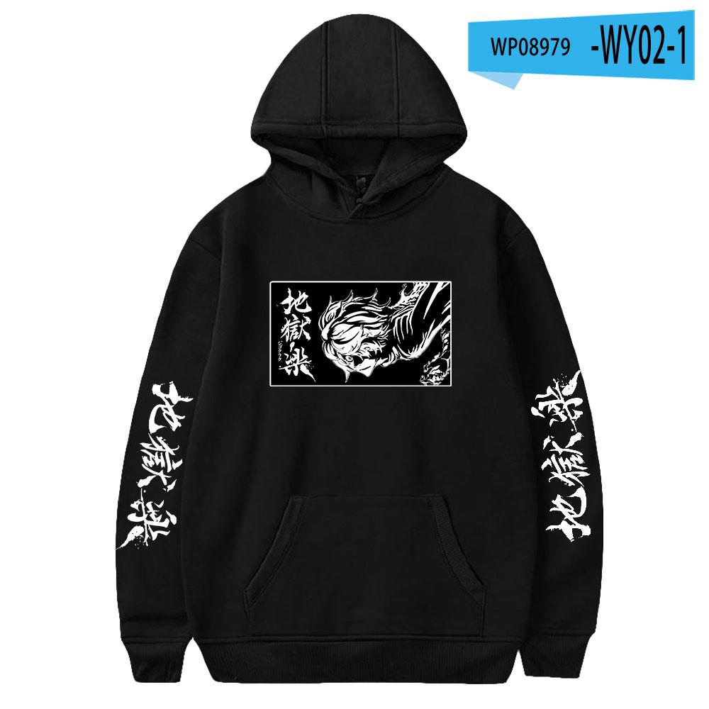 2023 Jigoku Raku Gabimaru Anime Hoodie Long Sleeve Woman Man Sweatshirts Harajuku Streetwear Jigokuraku Manga Clothes Hoodies