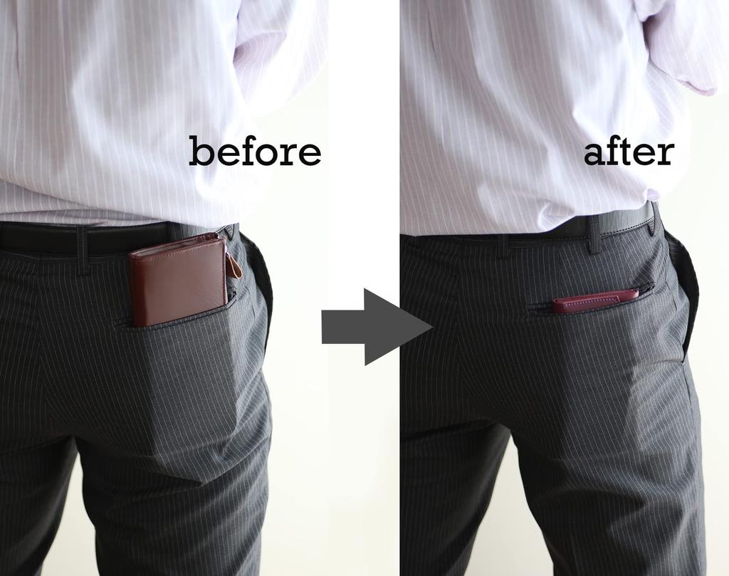 il modo Made in Japan Thin and small genuine leather long wallet for women and men [statusy] (Navy, right-handed)