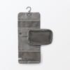MUJI Polyester Hanging Case with Detachable Medium 12 x 18 x Product 84769726 Pouch, Gray, Approx. 4.5 cm, Code