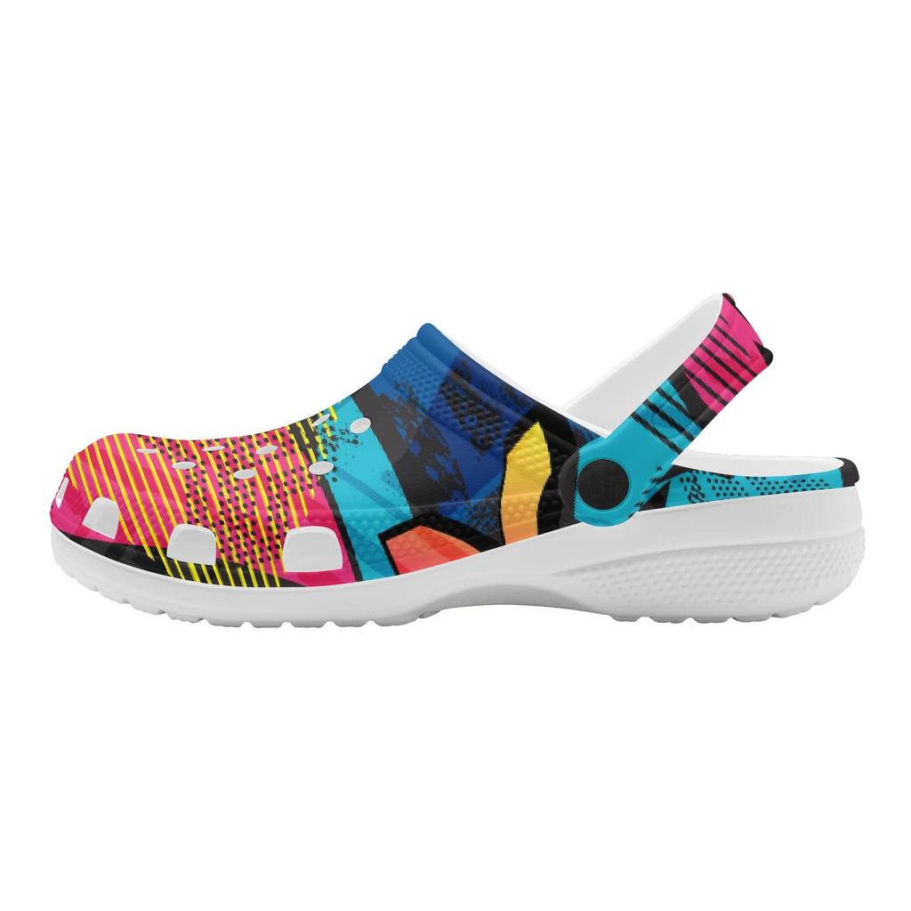 Lightweight Printed EVA Clogs for Men Women Breathable Slip On Garden Shoes Beach Pool Home Bathroom Summer Slippers Beach Wear
