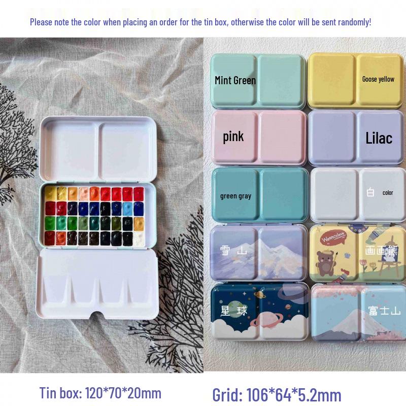 Portable Watercolor Paint Set for Art & Nail Art - Free Shipping