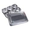 Edelstahl Lebensmittelzubereitungsbox Rechteckige Dessert-Zutatenbox Hot Pot