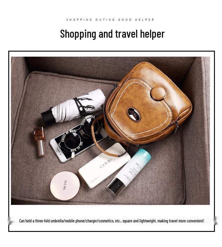2025 Summer Retro European & American Crossbody Single-Shoulder Women's Backpack