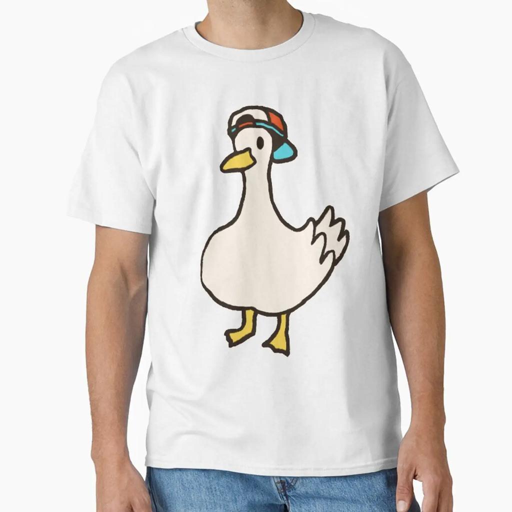Oozora Dancing Duck Shuba Meme Classic T Shirt Vintage Graphic Designer Clothes Unisex Slightly Homme Stretched Fashion
