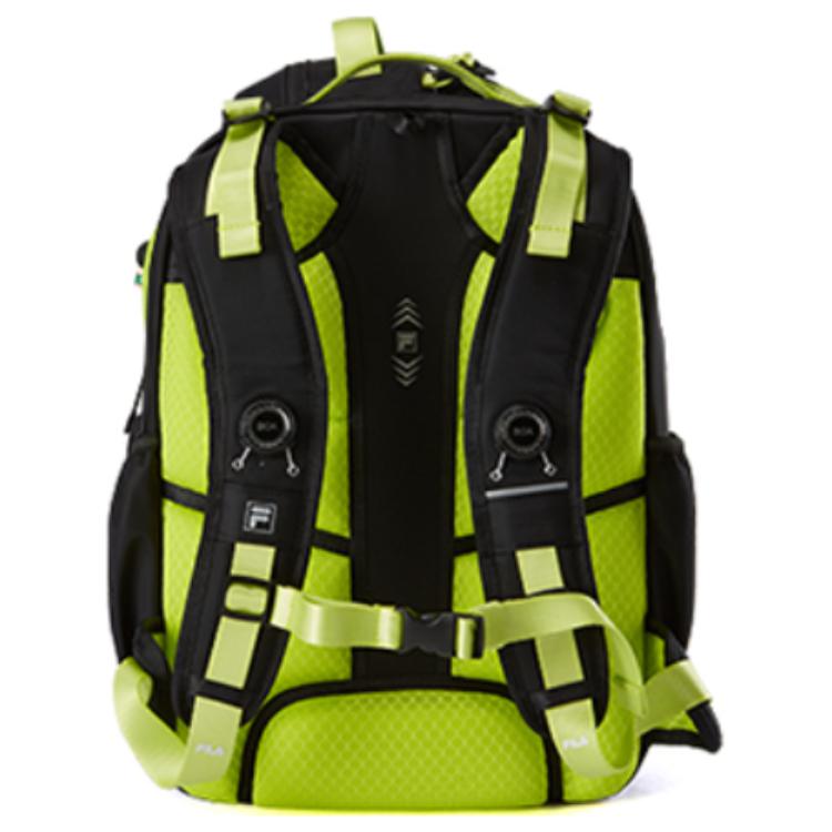 Fila Casual Versatile Nylon Backpack Kids Backpack Deep-Black Legendary-Blue Fragrant-Color K18B521107F