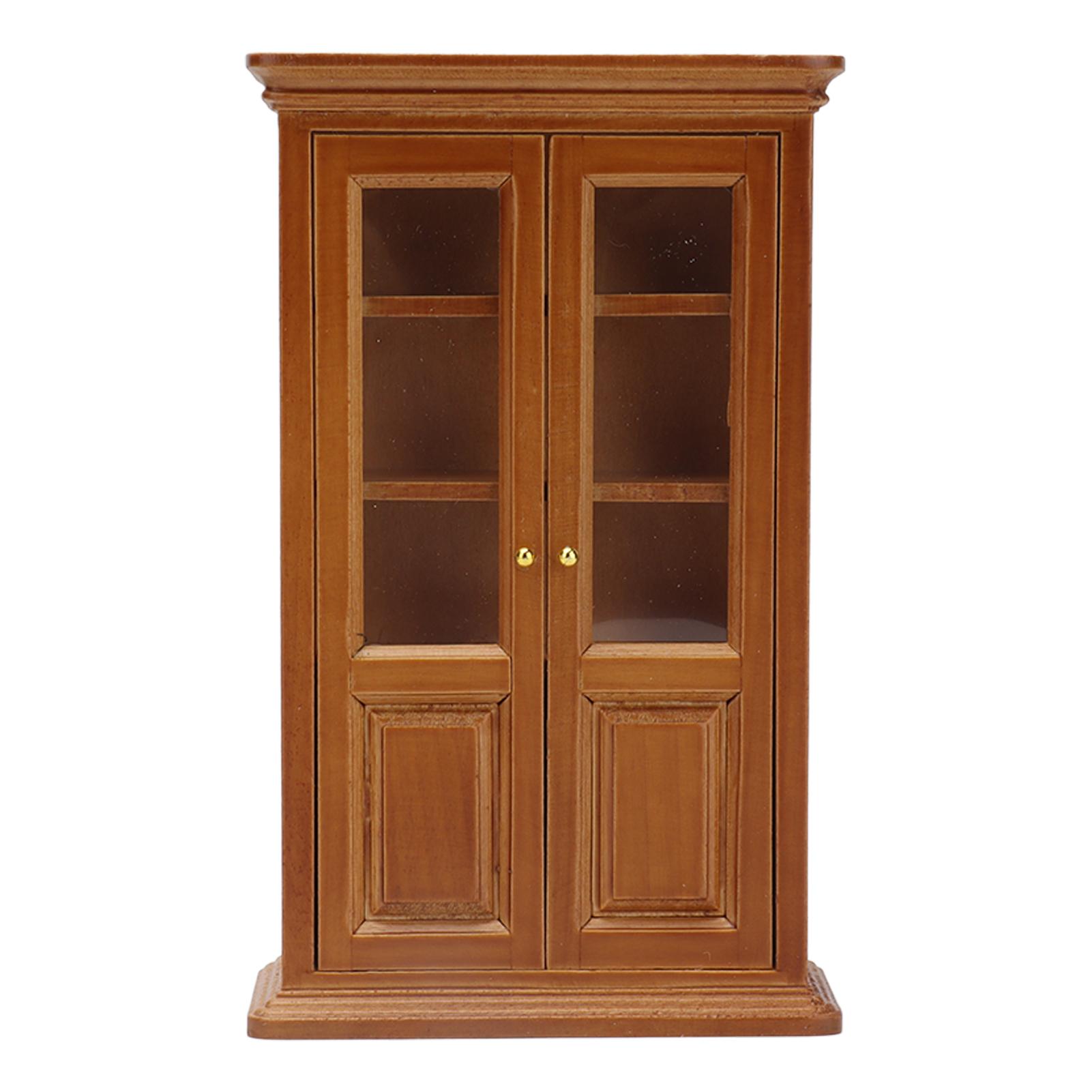 1:12    ature Книжный шкаф Шкаф   Деревянный   Мебель для декора Гостиной Кабинета