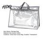 Non Woven Fabric Bag Holder Clear Dust Cover with Handle Transparent Moisture-proof Storage Breathable Handbag Case Organizer Dustproof Sleeve
