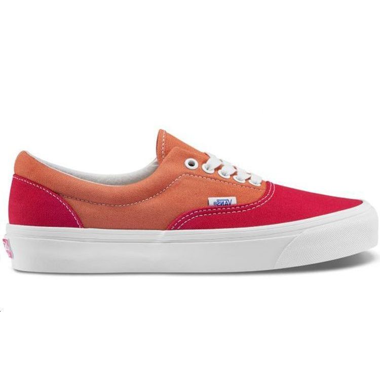 Vans Og Lx Fashion Lightweight Low-Top Skate Shoes Unisex Sneakers Orange Red VN0A4BVAVYV