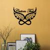 Metal Wall Art Angel Wings Personalized Home Decor Housewarming Gift