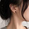 Elouze Black Onyx Daily Ball Silver 925 Earrings D132