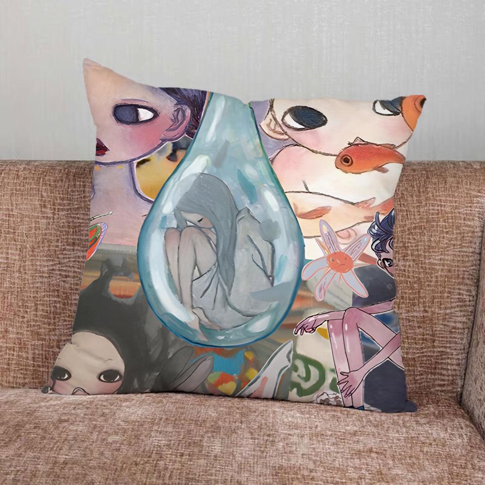 Aya Takano Japońska Malarka Poszewka na Poduszkę Do Domu Sypialni Samochodu Biura Dekoracja Salonu Pokrowiec na Poduszkę Sofy Odpowiedni