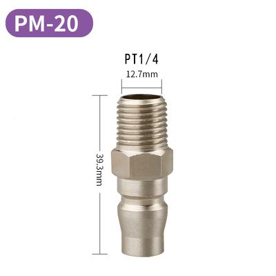 

C-type round two-way pneumatic quick quick-plug connector SMY air pump air compressor connector SMV round three-way connector