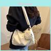 Simple Solid Color Large Capacity Lightweight Women Casual Crossbody Bag For Daily Use