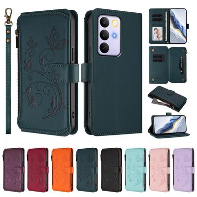 Faux Leather Flip Phone Case For Oppo Realme C85 Pro C75 C75X C71 C67 C65 C63 C61 C55 C53 C51 S Zipper Wallet Card Holder Cover