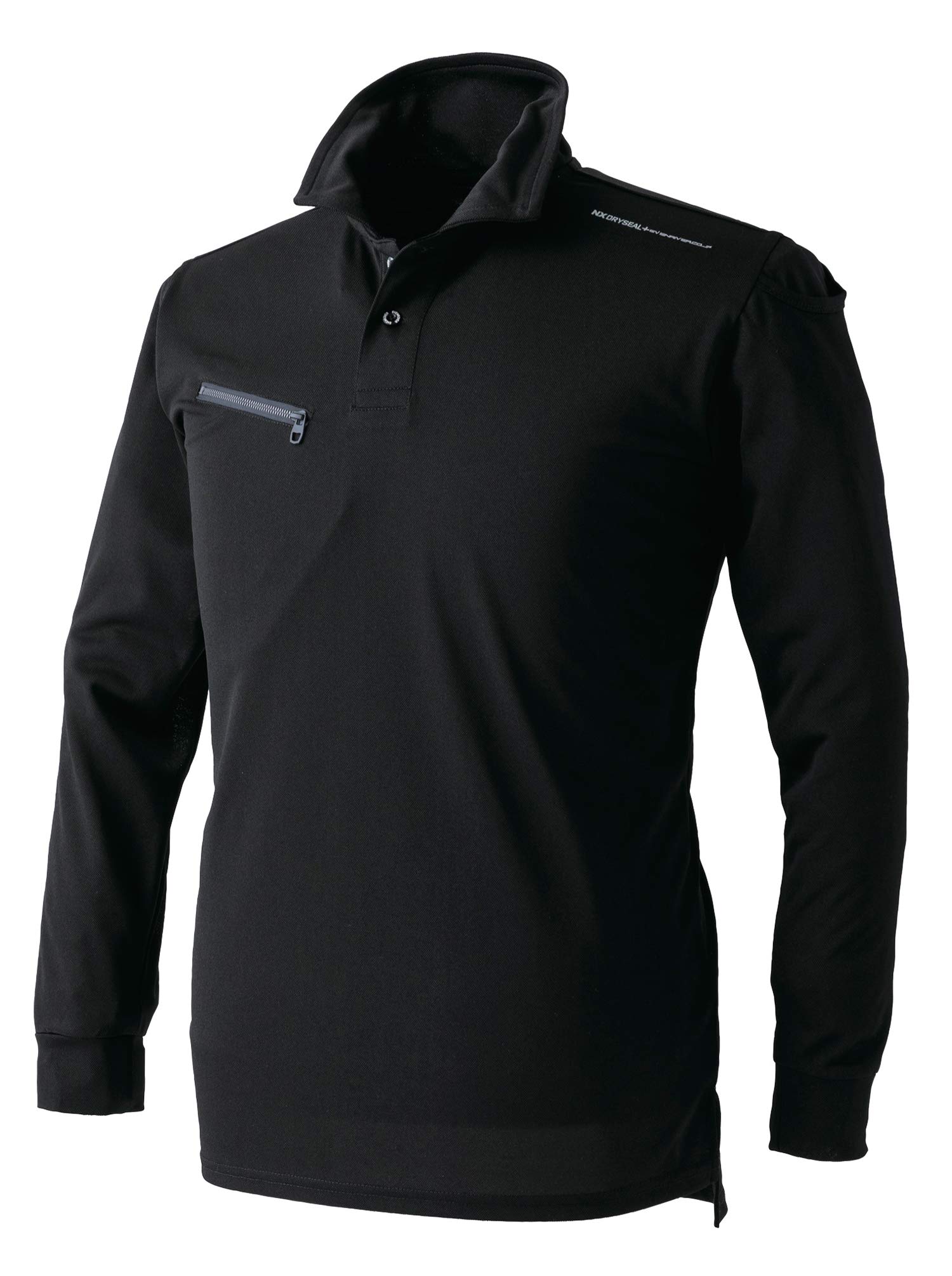 

EVEN RIVER All-Season Dry Seal Polo Shirt (Long Sleeve) NX406 5 Black LL (For Fall/Winter)
