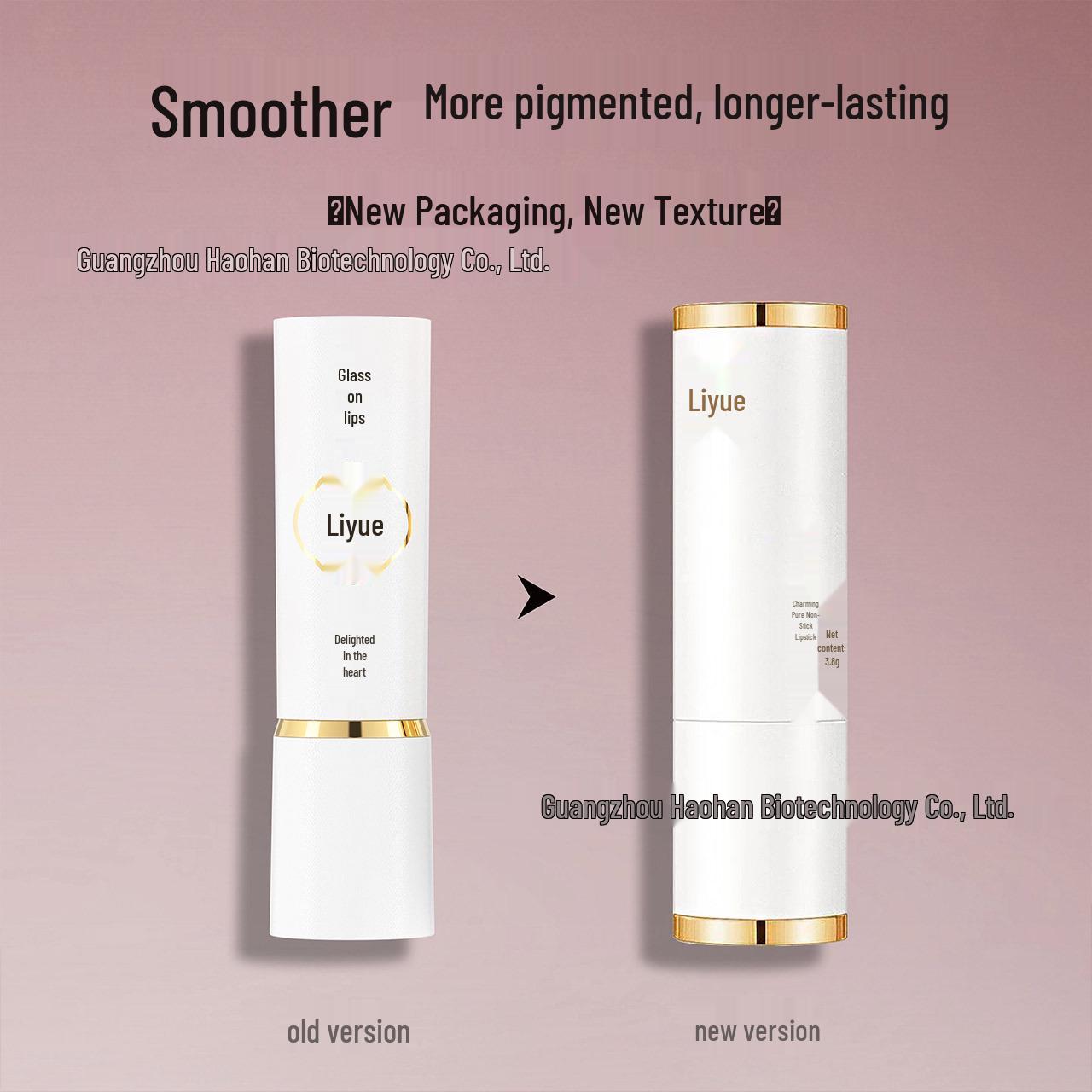 Liyue Velvet Matte Non-Stick Lipstick - Colorfast & Genuine Lip Gloss Bean Paste