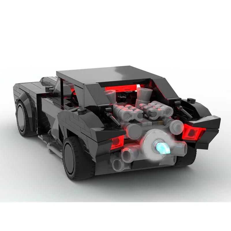 337 PCS New MOC Car Model Movie Game Series Building Block Car Revenge "Batmobile Eight-grid Car Children's Building Block Toy