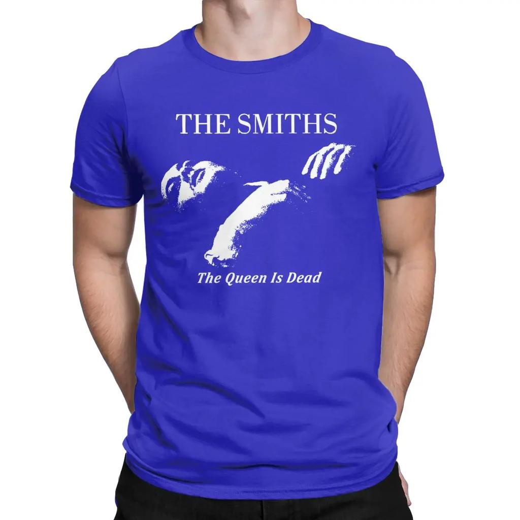 The Smiths The Queen Is Dead T-Shirt für Herren 1980er Jahre Indie Morrissey Baumwoll-T-Shirt Rundhals Kurzarm-T-Shirts Kleidung für Erwachsene