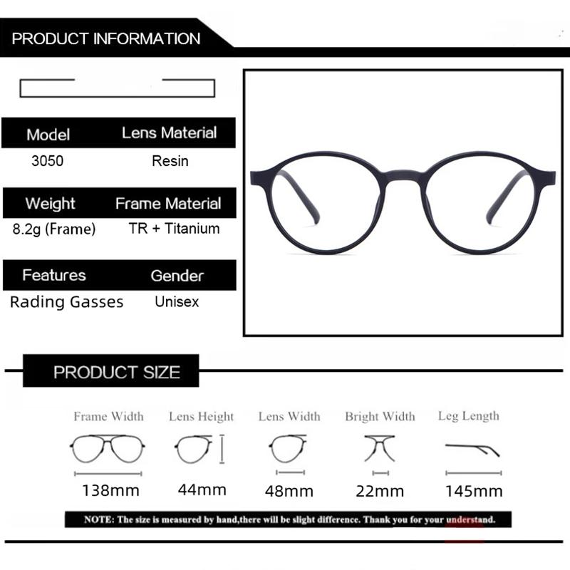 Progressive Multifocal Reading Glasses For Men Blue Light Blocking Smart Zoom Bifocal Presbyopic Optical Glasses