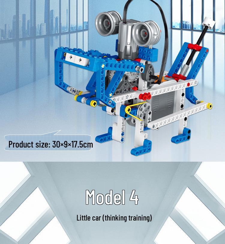 Englischkompatibler Wissenschafts- & Bildungs-Roboter-Bausatz zum Programmieren für Kinder, passt zu LEGO 9686.