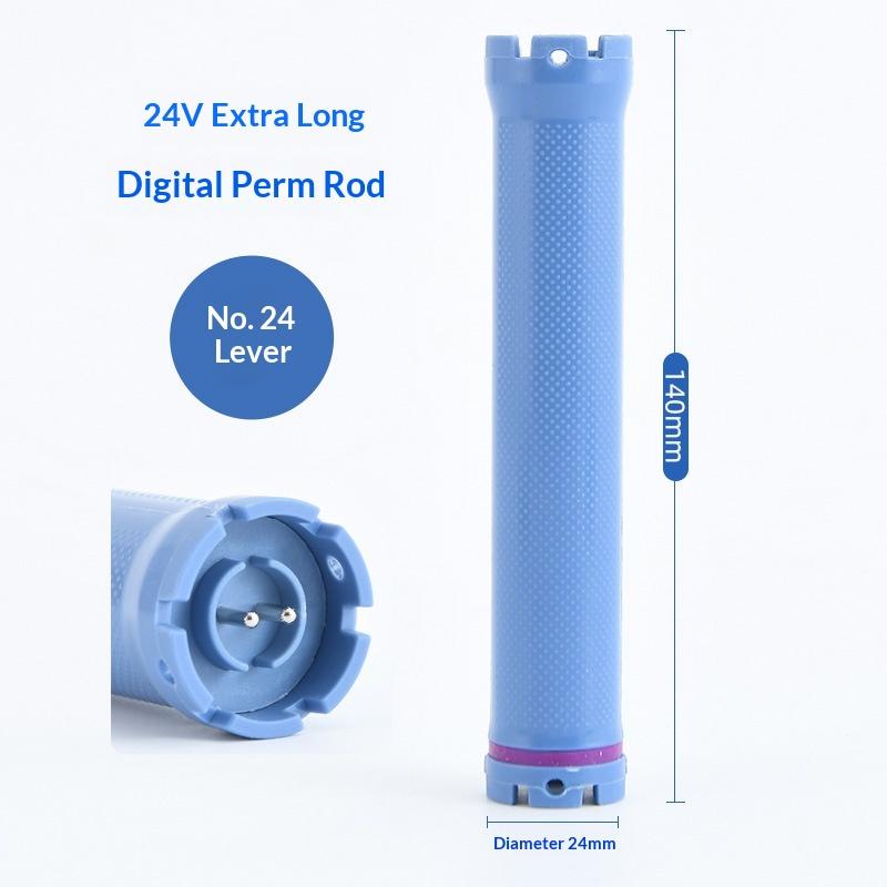 140mm 24V Digital Hair Hot Perm Rods Electric Heated Curlers Bars Rollers Wavy Hair Salon Barber Curling Spiral Styling Tools