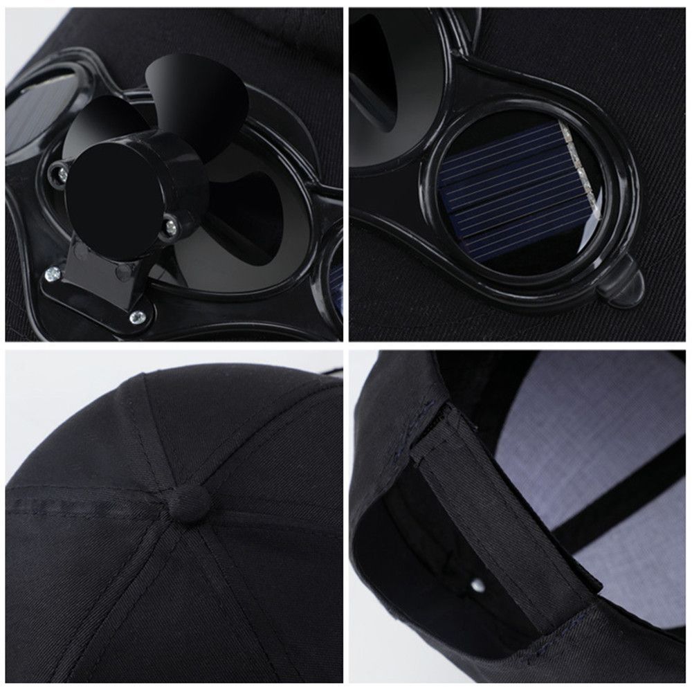 Summer Outdoor Quick-drying Cooling Novelty Travel Hat Sun Visor Fan Baseball Hat Sport Cap