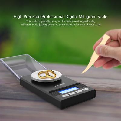 50g/0.001g Mini Electronic Balance Powder Scale Black Gold Jewelry Carat Scale Digital Weight