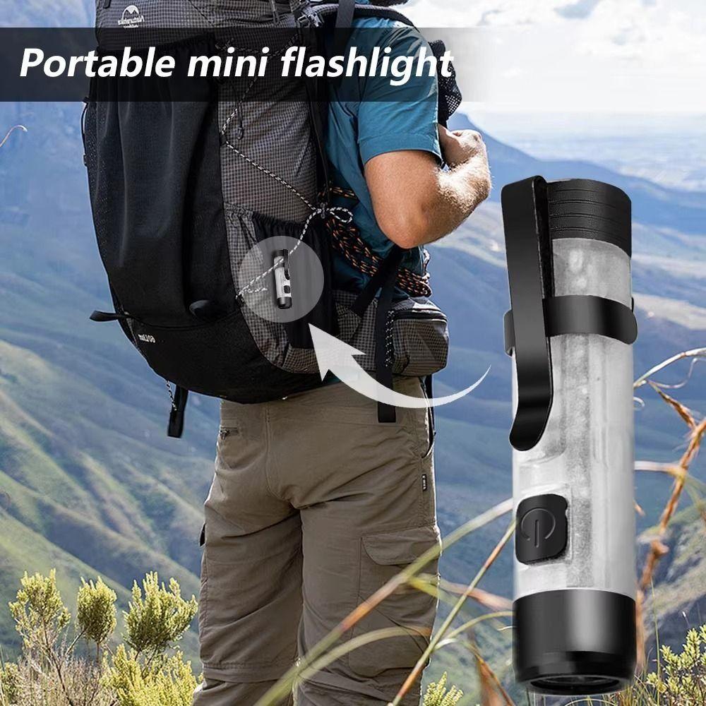 Portable LED Small Flashlight Lightweight Rechargeable Mini Flashlight Waterproof High Bright Keychain LED Light Emergency