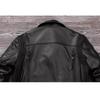 Chinese Size Heavy Motorcycle Jacket Natural Cowhide Leather Top Layer Causal Vintage Retro Moto Suit Leather Coat Winter