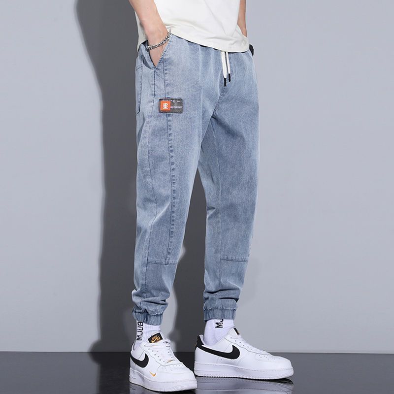

Men s Jeans Winter-Autumn Loose Harlan Cuffed Universal Daily M світло-синій колір