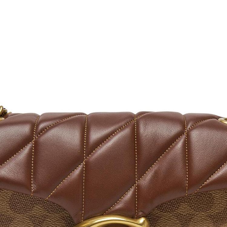 Coach Tabby 26 Magnetic Closure Leather Shoulder Crossbody Bag Medium Women Bags Brown CY815-B4N4