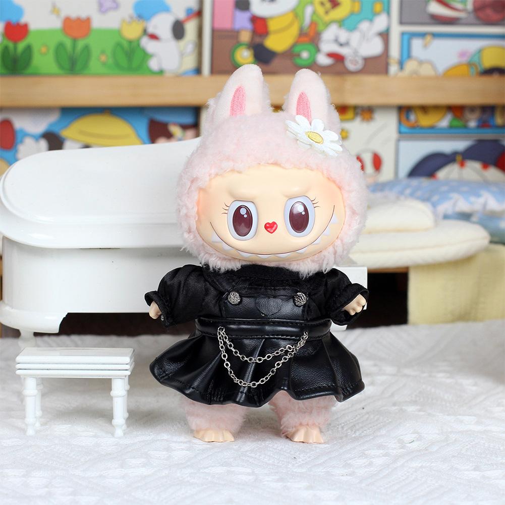 For 17cm Labubu Doll Clothes Fashion Clothes Hoodies Doll Clothes Hoodies Dolls Accessories Cute Decoration Little Cloths